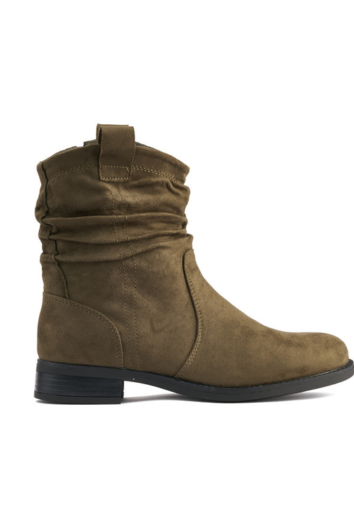 bota de ante arrugada color caqui bota de ante arrugada color caqui