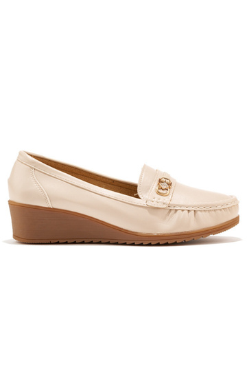 mocasines de mujer beige...
