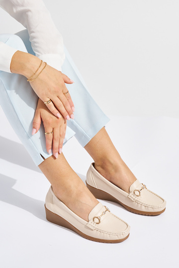 Mocasines de mujer beige... 2