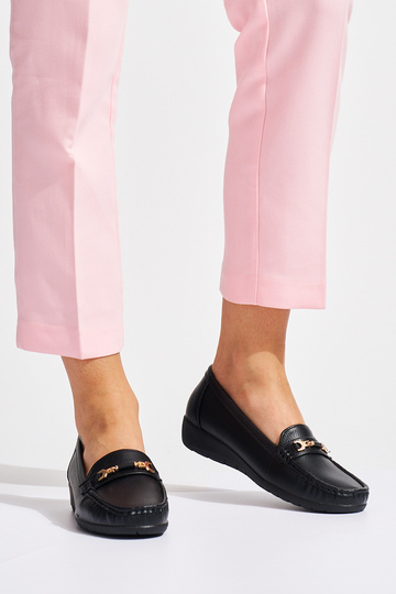 mocasines negros de mujer... 2