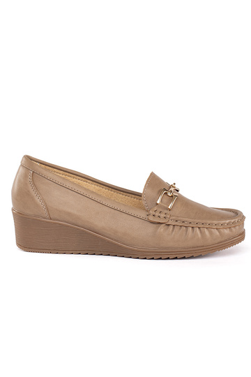 mocasines de mujer beige...