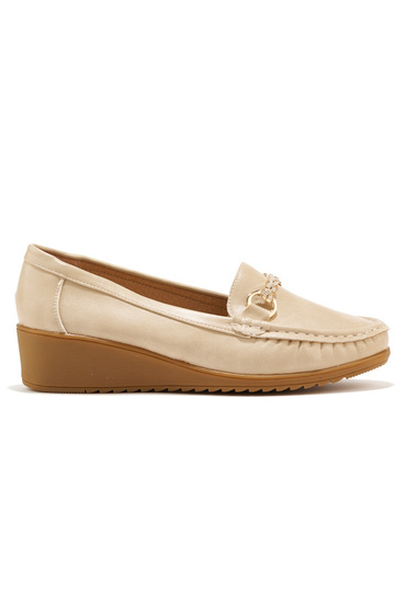 Mocasines de mujer beige...