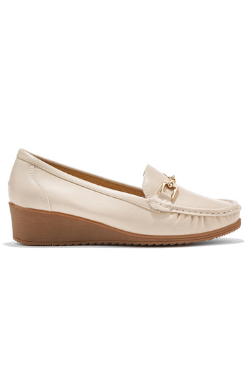 mocasines de mujer beige...