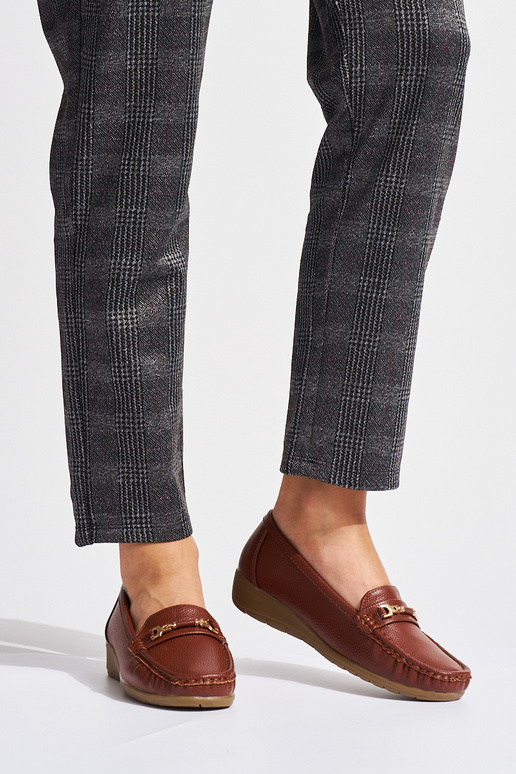 mocasines marrones de mujer ze...