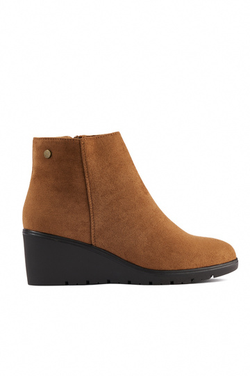 zapatos de cuña marrones
