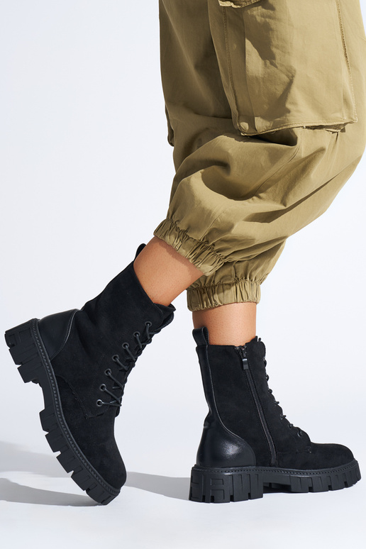 botas negras con cordones para mujer botas negras con cordones para mujer