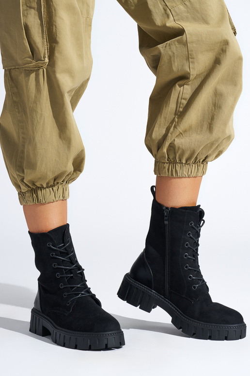 botas negras con cordones para mujer botas negras con cordones para mujer