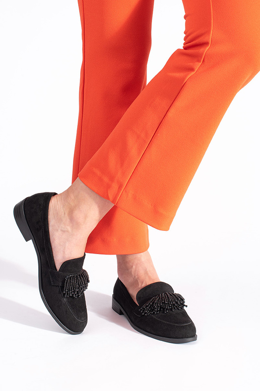 Mocasines de mujer de gamuza Con cuentas