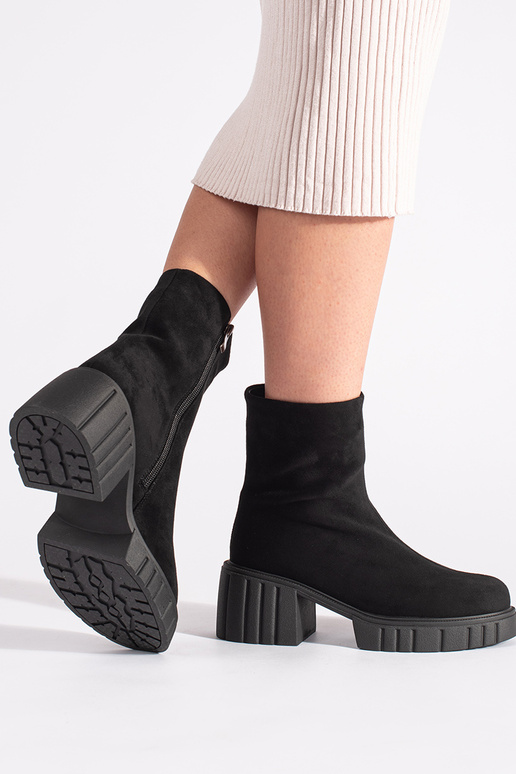 zapatos de plataforma negros para mujer