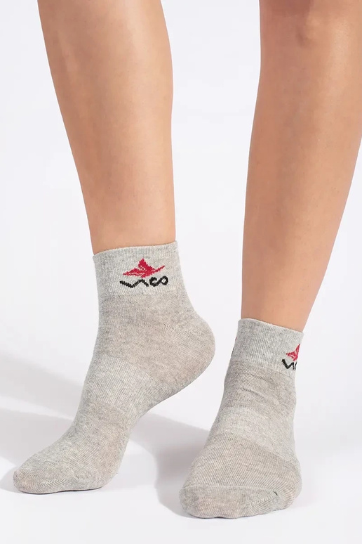 skarpetki de mujer gris Vico 3 piezas