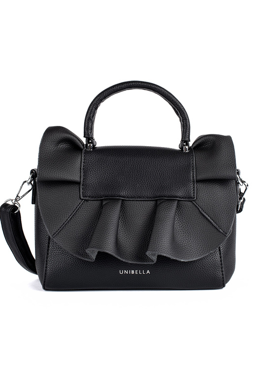negro bolso elegante z ozdobną falbanką negro bolso elegante z ozdobną falbanką