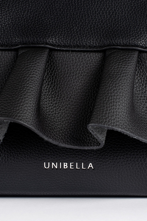negro bolso elegante z ozdobną falbanką negro bolso elegante z ozdobną falbanką