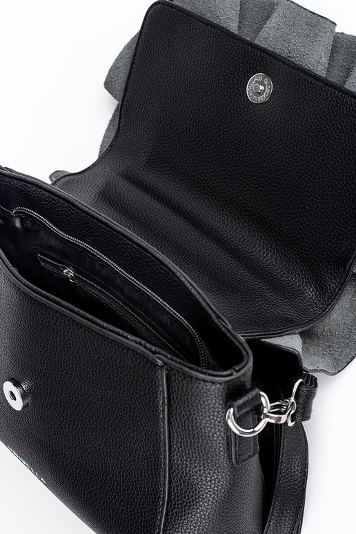 negro bolso elegante z ozdobną falbanką negro bolso elegante z ozdobną falbanką