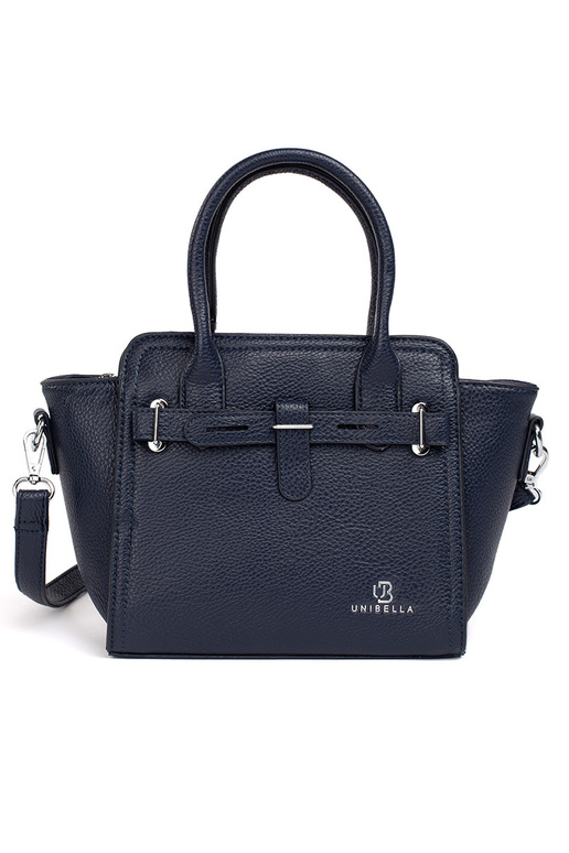 azul oscuro bolso elegante ze platami...