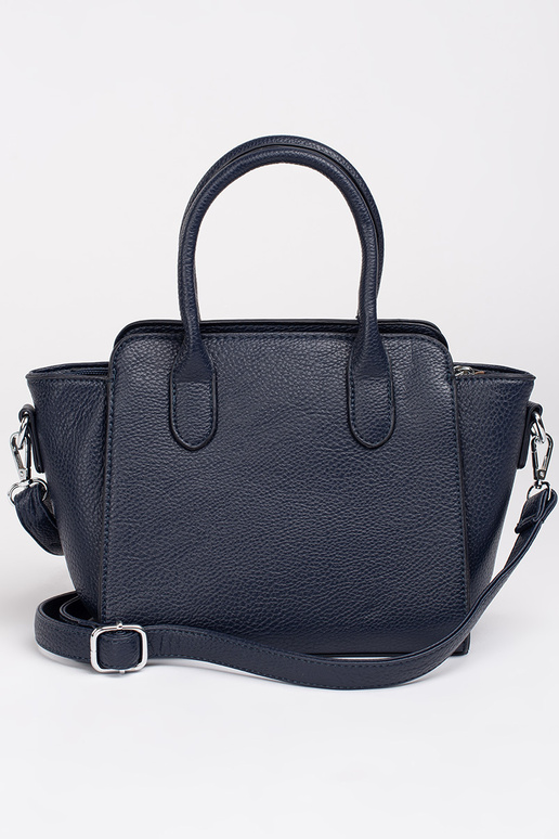 azul oscuro bolso elegante ze platami...