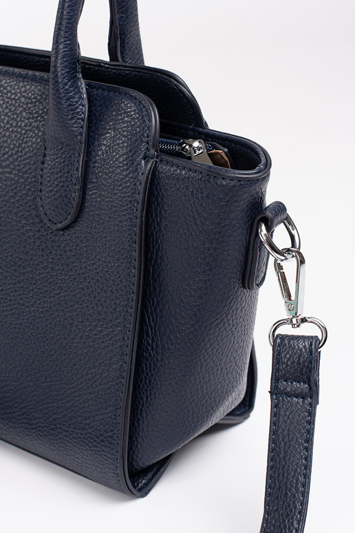 azul oscuro bolso elegante ze platami...