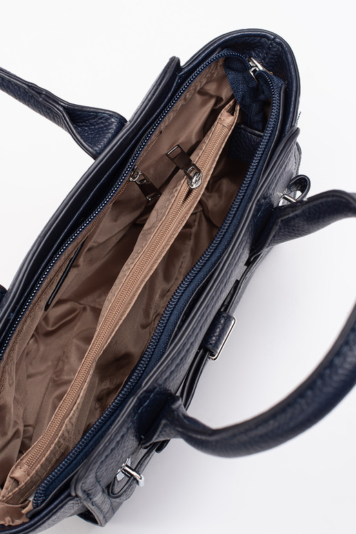 azul oscuro bolso elegante ze platami...