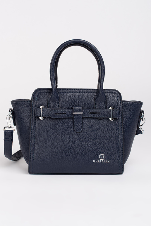 azul oscuro bolso elegante ze platami...