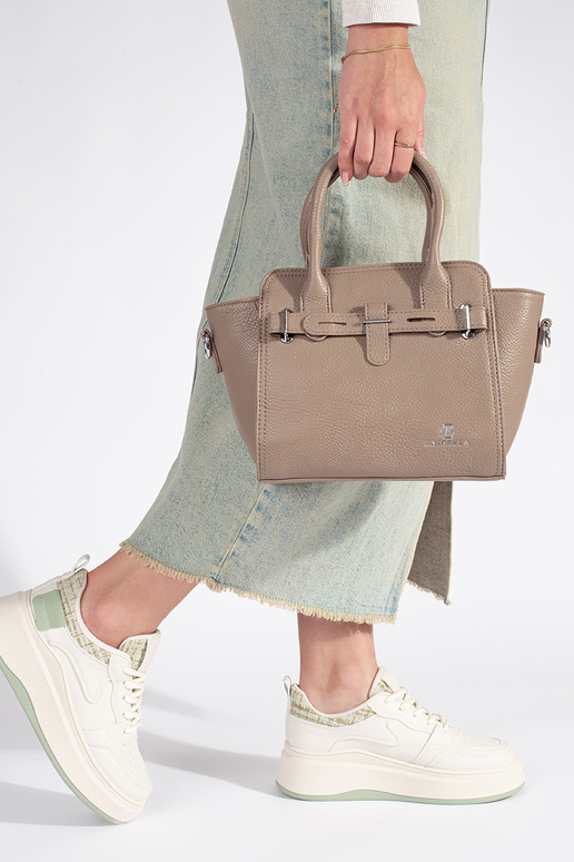 color marfil bolso elegante ze...