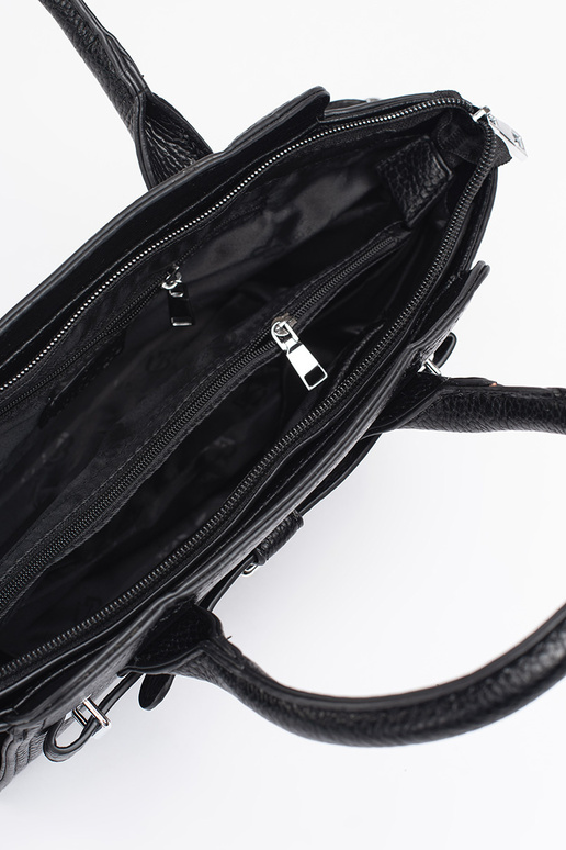 negro bolso elegante ze platami...