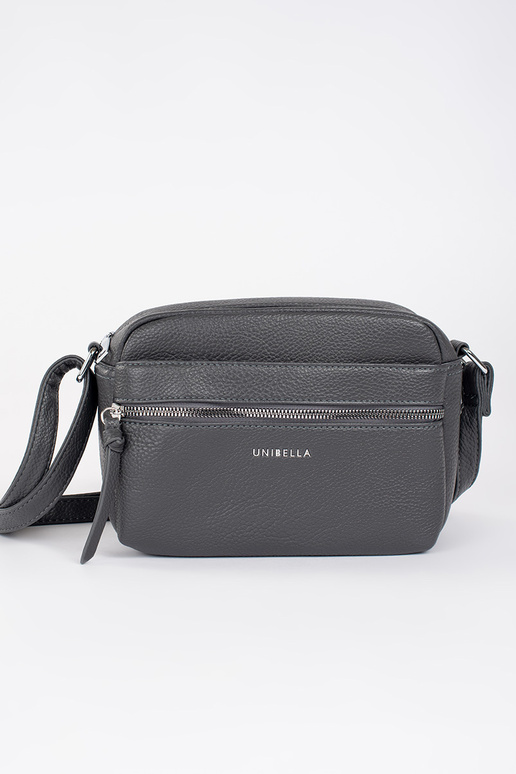 Pequeño gris bolso elegante sobre el...