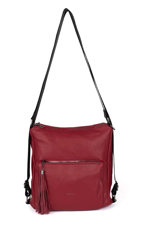 Bolso de mujer rojo tipo mochila con... Bolso de mujer rojo tipo mochila con...
