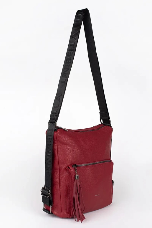 Bolso de mujer rojo tipo mochila con... Bolso de mujer rojo tipo mochila con...