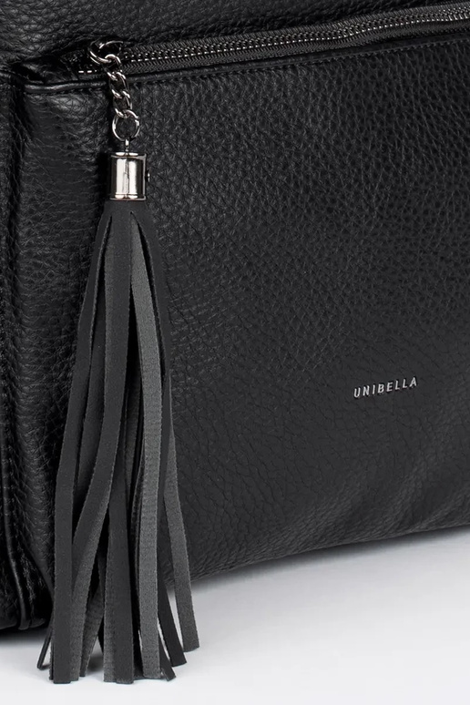 Bolso de mujer negro tipo mochila con... Bolso de mujer negro tipo mochila con...