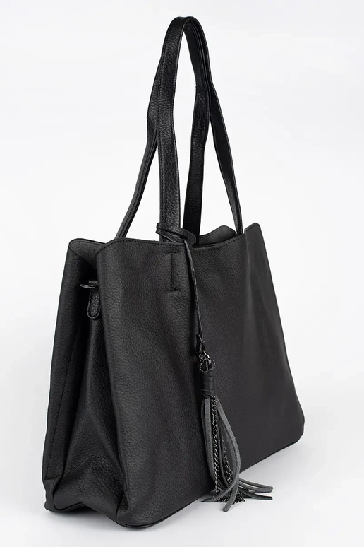 bolso grande negro con flecos bolso grande negro con flecos
