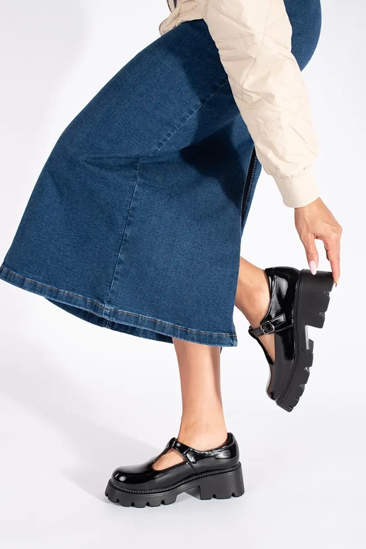 de color negro lacado zapatos de...