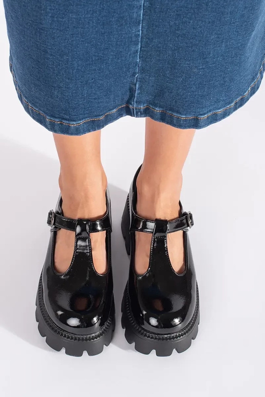 de color negro lacado zapatos de...