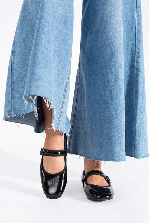 de color negro lacado bailarinas de color negro lacado bailarinas