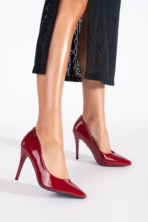 borgoña lacado tacones altos borgoña lacado tacones altos