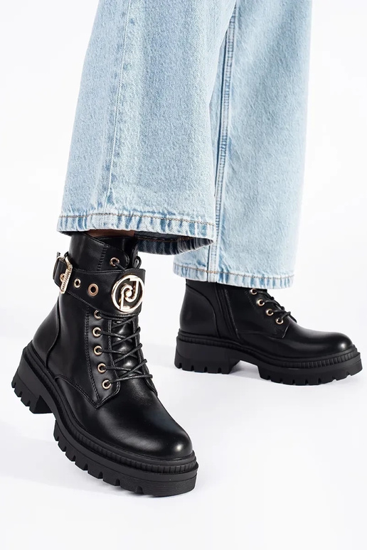 de color negro Zapatos de mujer con...