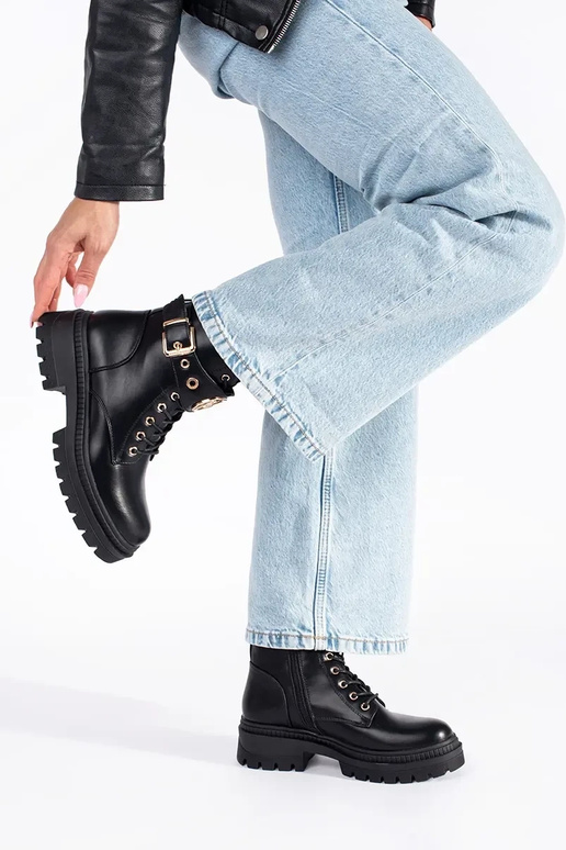 de color negro Zapatos de mujer con...