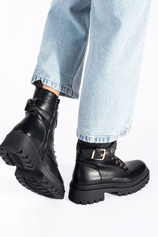 de color negro Zapatos de mujer con...