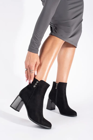 de gamuza de color negro botas 2