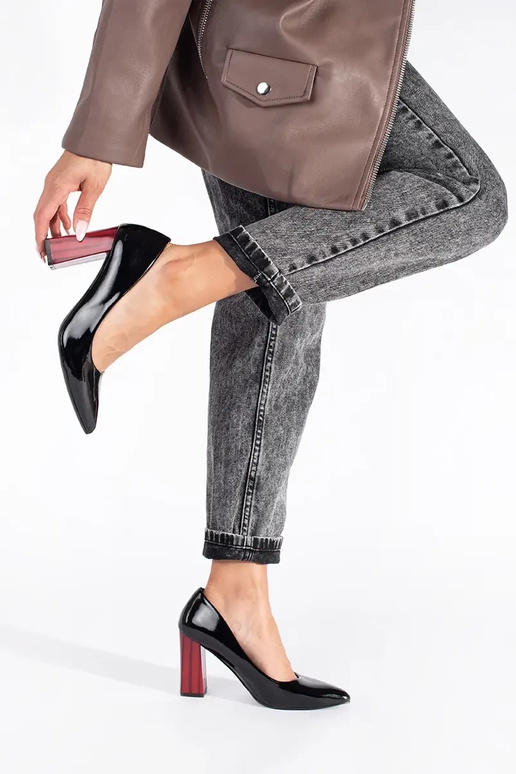 Estilo elegante lacado de color negro...