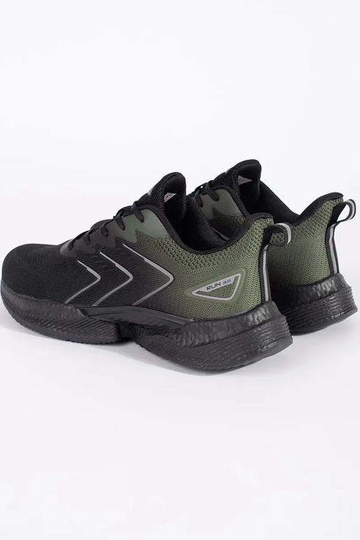 Negro y-color verde la luz zapatos...