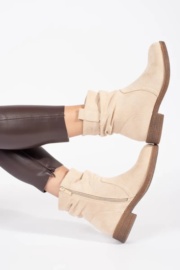 Botas vaqueras beige 2