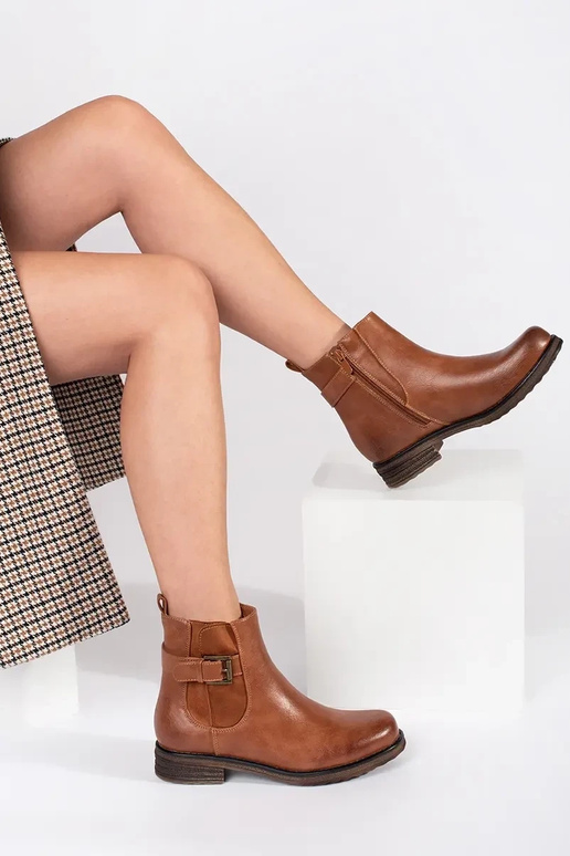 color marrón Zapatos de mujer con...