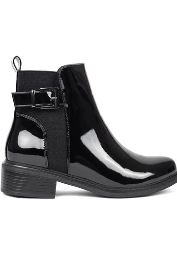 con efecto lacado zapatos...