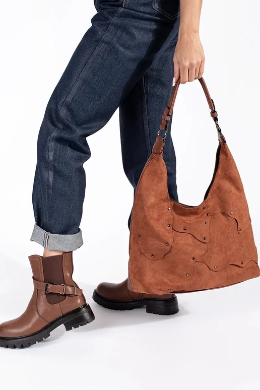 Zapatos mujer piel marrón con... Zapatos mujer piel marrón con...