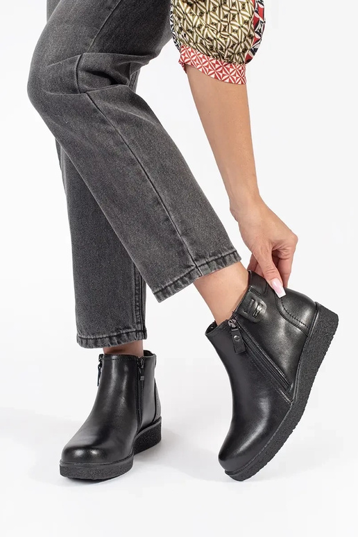 Zapatos de piel negros Sergio Leone