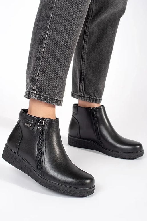 Zapatos de piel negros Sergio Leone