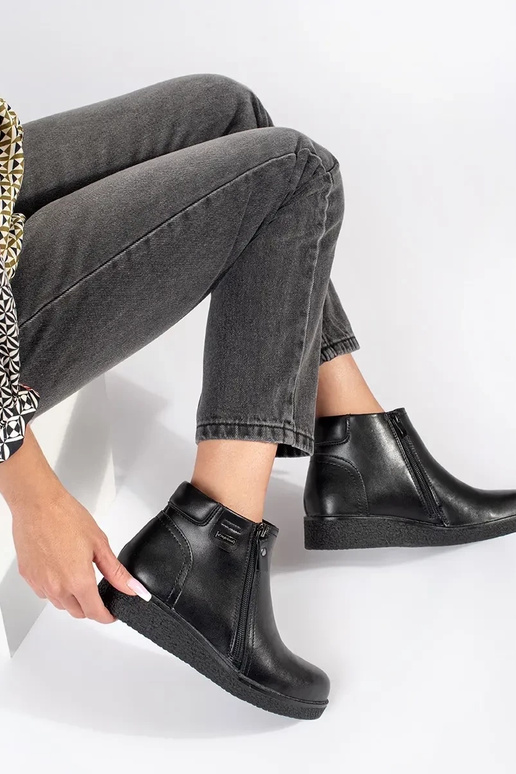 Zapatos de piel negros Sergio Leone