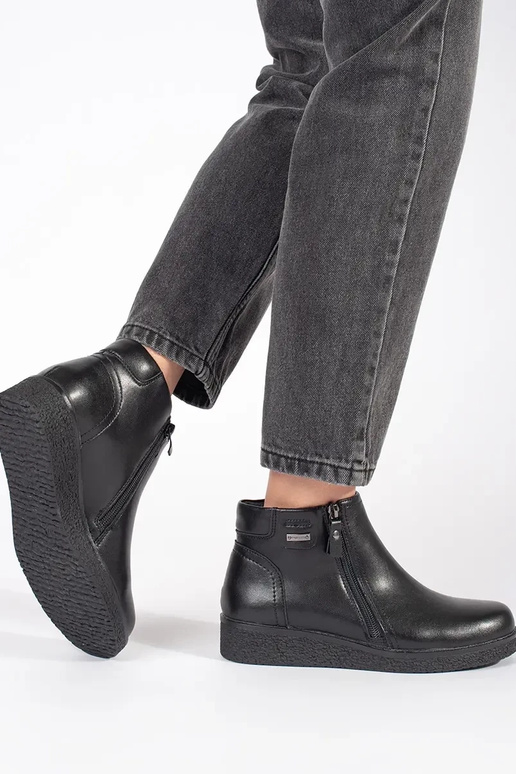 Zapatos de piel negros Sergio Leone