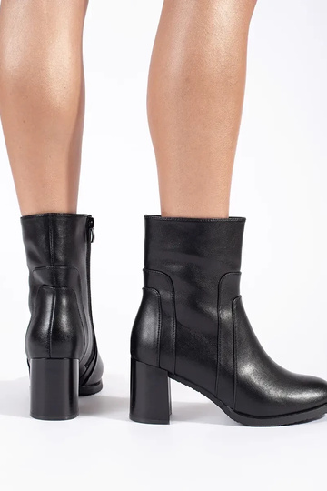 Botas de tacón de cuero... 2