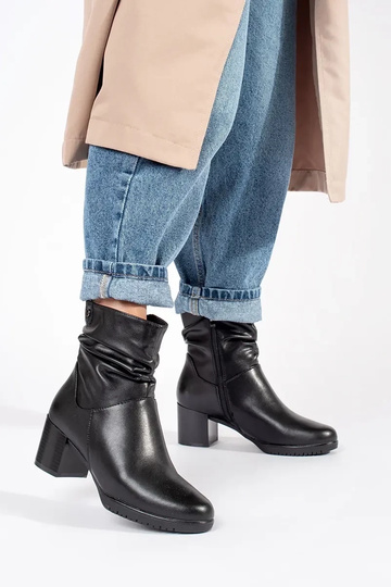 botas de tacón de cuero... 2