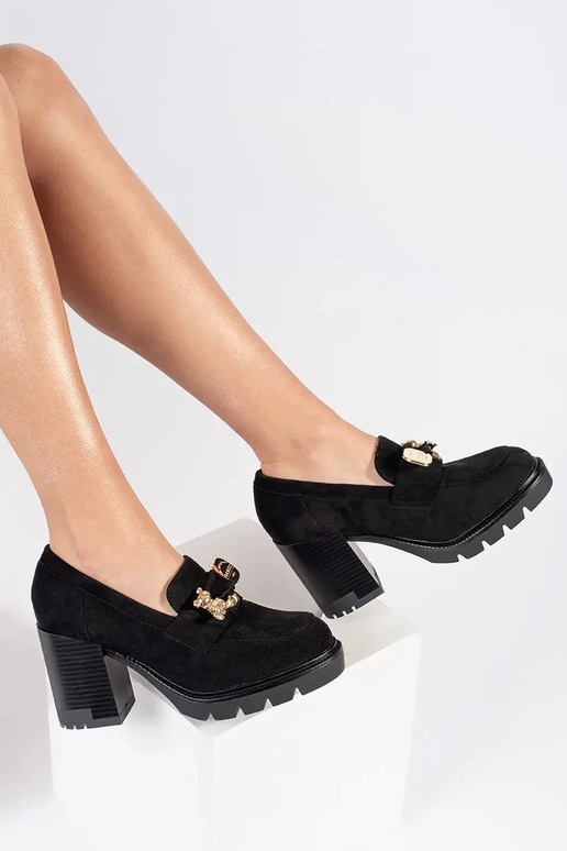 Sandalias de tacón de mujer en ante...